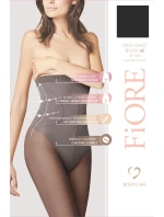 High Waist Bikini 40 den model 18031375 kolor:black - Fiore High Waist Bikini 40 den model 18031375 kolor:black - Fiore