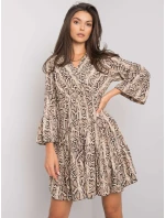 Šaty DHJ SK 8777B 1.11P čierna a béžová Šaty DHJ SK 8777B 1.11P čierna a béžová
