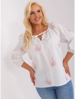 Bluzka LK BZ  biało różowy model 18837792 - FPrice