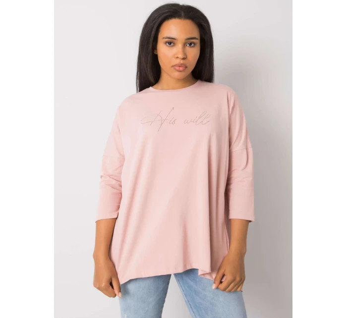 Bluzka RV BZ model 20206353 jasny różowy - FPrice Bluzka RV BZ model 20206353 jasny różowy - FPrice