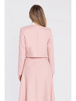 sako bez s podšívkou broskvová barva model 22152160 - STYLOVE