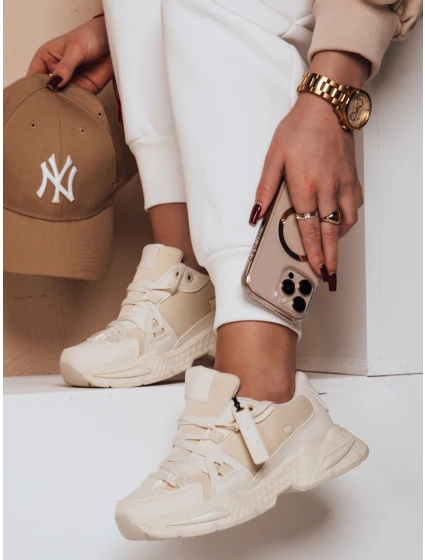 Dámské sportovní tenisky beige Dstreet model 21983951 - FashionStreet