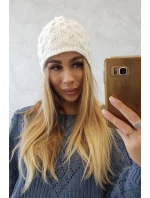 Fleecová čiapka Teresa K285 biela