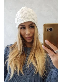 Fleecová čiapka Teresa K285 biela