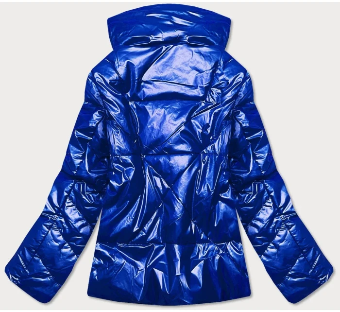 Svetlomodrá dámska bunda s leskom (OMDL-023)