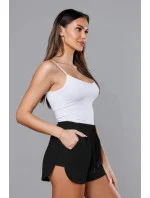 Černé dámské sportovní šortky model 18369416 - J.STYLE Černé dámské sportovní šortky model 18369416 - J.STYLE