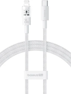 Baseus Gem USB C-IP kábel 20W 1m (biely)