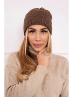 Fleecová čepice model 18750817 hnědá - K-Fashion