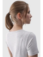 Dámské Hladké Tričko S model 21668549 Šedé - 4F