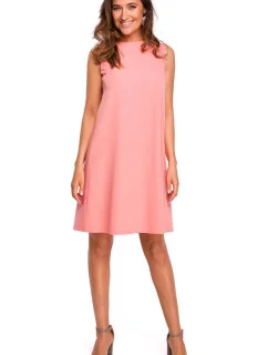 Dámske Stylove Šaty S157 Salmon Pink - Figl