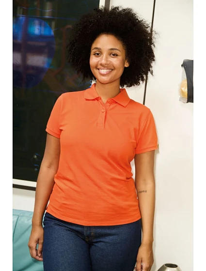 O Dámské piqué polo z bio bavlny lime model 22503831 - Neutral