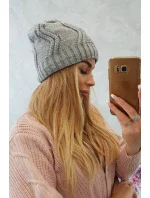 Fleecová čiapka Sylwia K244 svetlo šedá