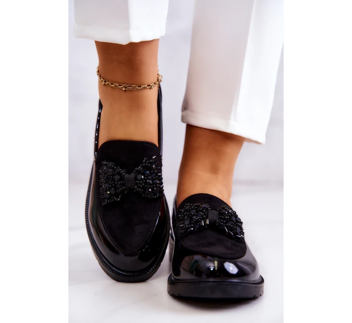 Elegantní Lakované Mokasíny Černé model 21578388 - S.Barski