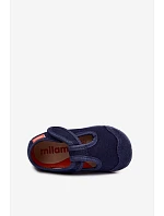 Dětské pantofle Milami na suchý zip tmavě modré Jasimrra
