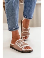 Dámske papuče s prackami a kožou Ezilena Dámske papuče s prackami a kožou Ezilena