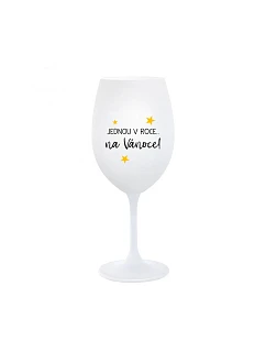 JEDEN V ROKU NA VIANOCE - pohár na biele víno 350 ml