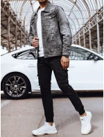 FashionStreet pánska sivá džínsová bunda TX4697