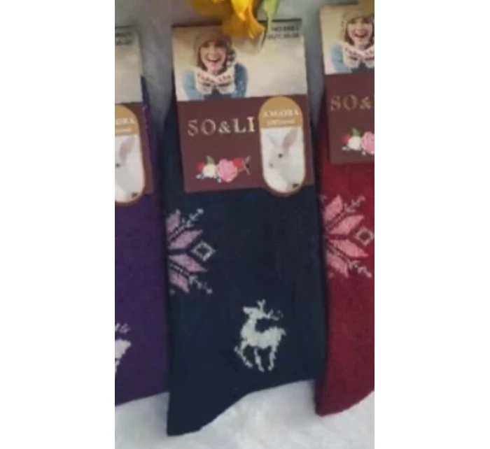 WiK SO&LI 002 dámske angorské ponožky 015 35-42