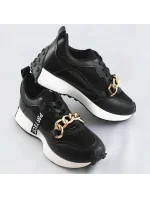 Čierne športové topánky s retiazkou (N-206) Čierne športové topánky s retiazkou (N-206)