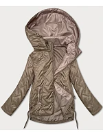 Tenká prešívaná plus size bunda S'West dark beige (B8361-12) Tenká prešívaná plus size bunda S'West dark beige (B8361-12)