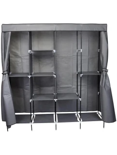 168x45x172 cm TEXTILNÁ ZÁHRADNÁ SIEŇ Tmavo šedá 45238