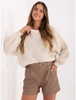 Szorty IT SN model 21421400 ciemny bezowy - FPrice