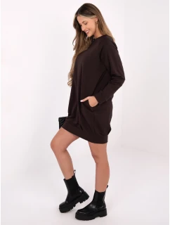 Šaty RV TU 5184.93P tmavo hnedá