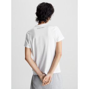 Dámske tričko Lounge T-Shirt CK96 S/S CREW NECK 000QS6945E100 biela - Calvin Klein