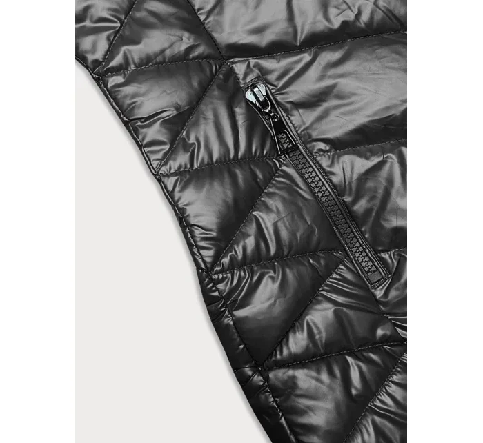 Dámska zimná prešívaná bunda (16M9100-105) grafitová - J.Štýl Dámska zimná prešívaná bunda (16M9100-105) grafitová - J.Štýl