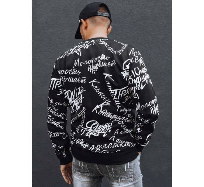 Pánská mikina bez kapuce černá Dstreet model 21978860 - FashionStreet