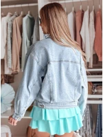 Dámská oversize džínová bunda modrá Dstreet model 21987469 - FashionStreet