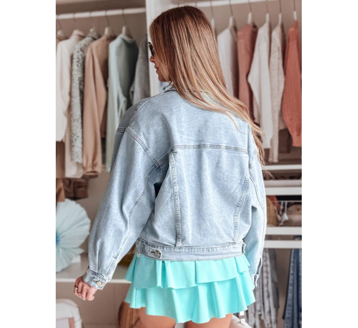Dámská oversize džínová bunda modrá Dstreet model 21987469 - FashionStreet