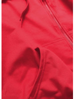 Červená dámská mikina s kapucí model 16150375 - J.STYLE