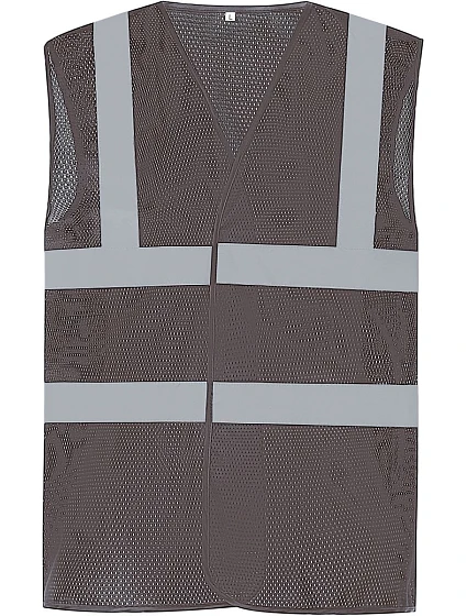 Yoko HVW 120 Hi-Vis sieťovaná bezpečnostná vesta 79.W120 šedá Yoko HVW 120 Hi-Vis sieťovaná bezpečnostná vesta 79.W120 šedá
