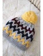 Dámská čepice Laila tmavě model 18751307 - K-Fashion Dámská čepice Laila tmavě model 18751307 - K-Fashion