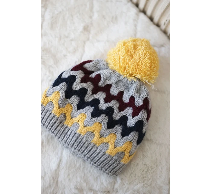 Dámská čepice Laila tmavě model 18751307 - K-Fashion Dámská čepice Laila tmavě model 18751307 - K-Fashion