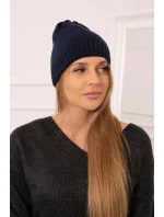 Dámská čepice Berry model 18751607 navy blue - K-Fashion Dámská čepice Berry model 18751607 navy blue - K-Fashion
