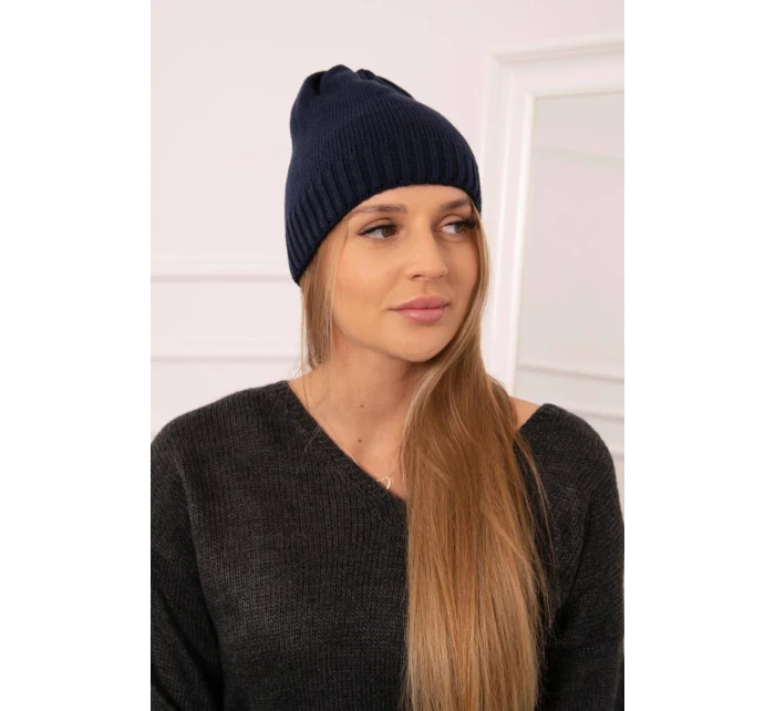 Dámská čepice Berry model 18751607 navy blue - K-Fashion Dámská čepice Berry model 18751607 navy blue - K-Fashion