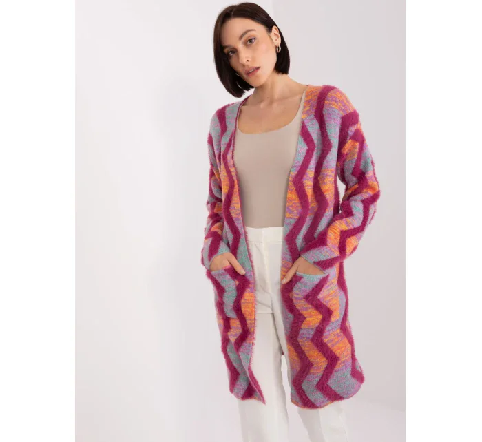 Sweter AT SW model 21768449 fuksjowy - FPrice Sweter AT SW model 21768449 fuksjowy - FPrice