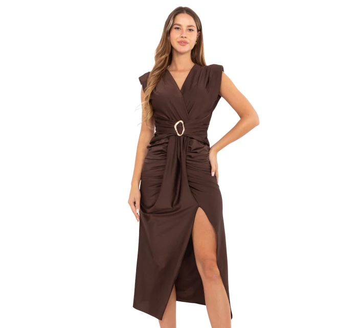 Šaty IT SK 21171.07P tmavohnedé Šaty IT SK 21171.07P tmavohnedé