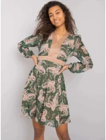 Dámske šaty LC SK 22K 3035.03P tmavo zelená - Pole Pole Dámske šaty LC SK 22K 3035.03P tmavo zelená - Pole Pole