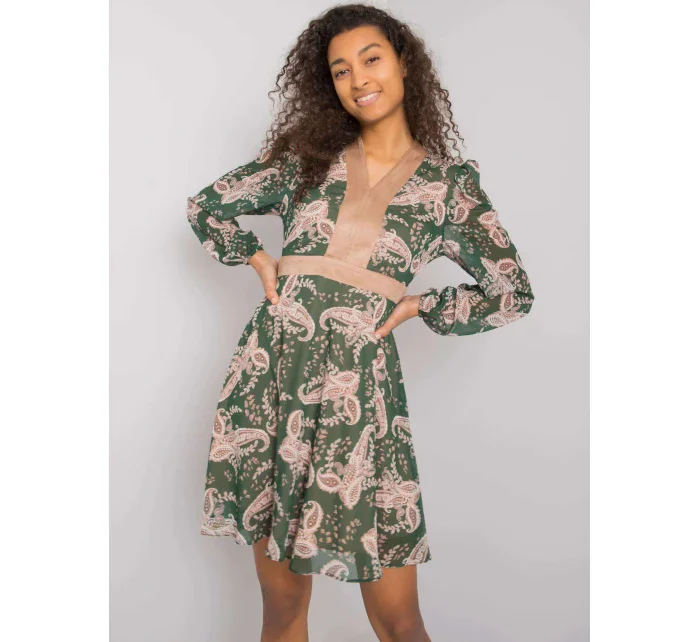 Dámske šaty LC SK 22K 3035.03P tmavo zelená - Pole Pole Dámske šaty LC SK 22K 3035.03P tmavo zelená - Pole Pole