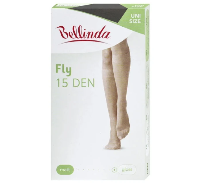 Dámske hodvábne pančuchy FLY 15 den Black - Bellinda