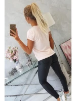model 18743150 je moje kardio blůza pudrově růžová - K-Fashion