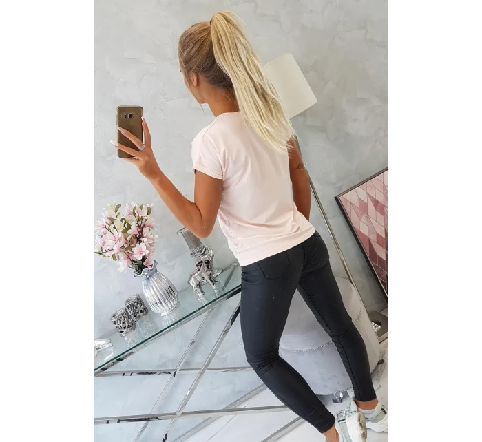 model 18743150 je moje kardio blůza pudrově růžová - K-Fashion