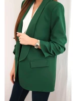 Sako s klopami elegantní zelené