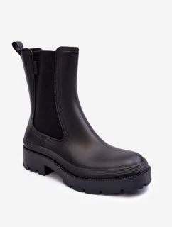 Matowe Kalosze Botki Big Star MM274695 Czarne