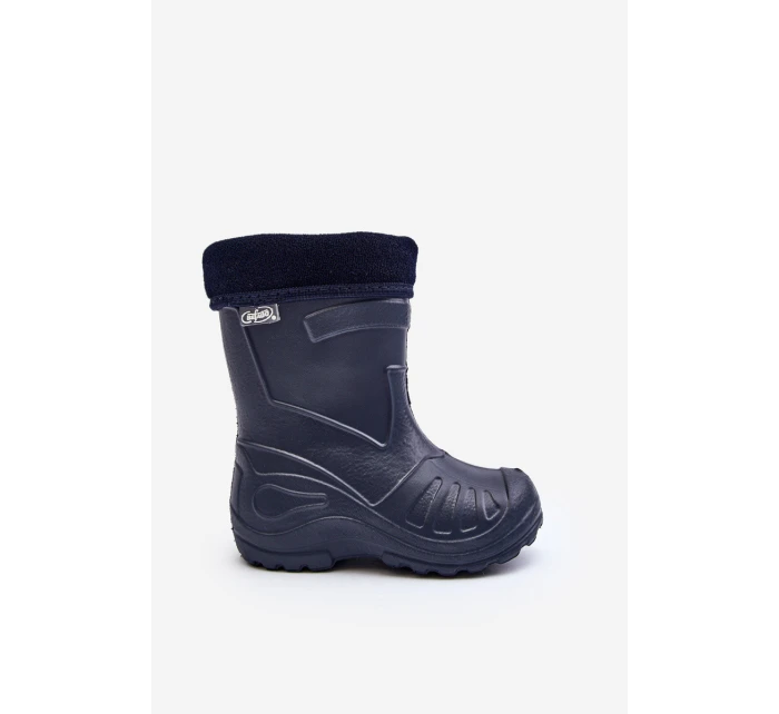 Kalosze Dziecięce Ocieplane Befado 162X103 Granatowe