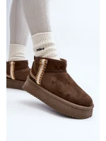 Sněhule na platformě se vzorem tmavě zelené model 21645946 - Boto Sněhule na platformě se vzorem tmavě zelené model 21645946 - Boto