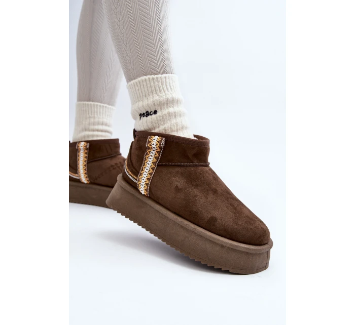 Sněhule na platformě se vzorem tmavě zelené model 21645946 - Boto Sněhule na platformě se vzorem tmavě zelené model 21645946 - Boto